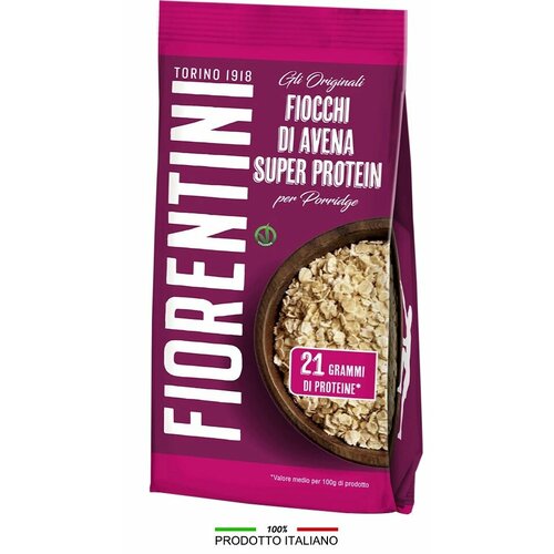 Хлопья овсяные Super Protein Fiorentini с высоким содержанием белка Италия 350г