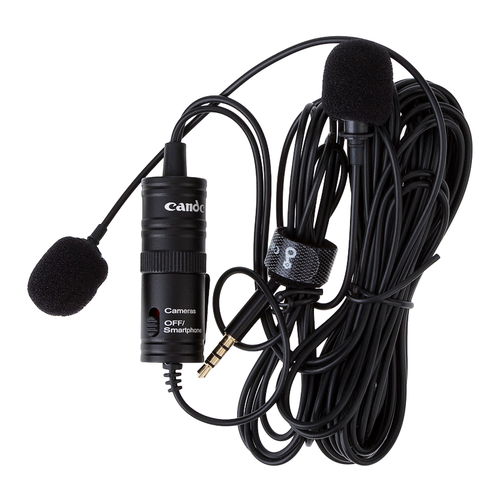 Микрофон CANDC DC-C2, петличный, Jack 3.5mm, черный, двойной всенаправленный