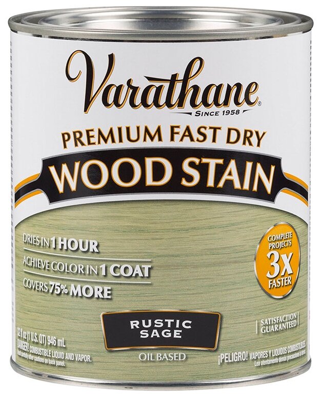 "Морилка - Масло Для Дерева Varathane Premium Fast Dry Wood Stain Шалфей 0,946 л"