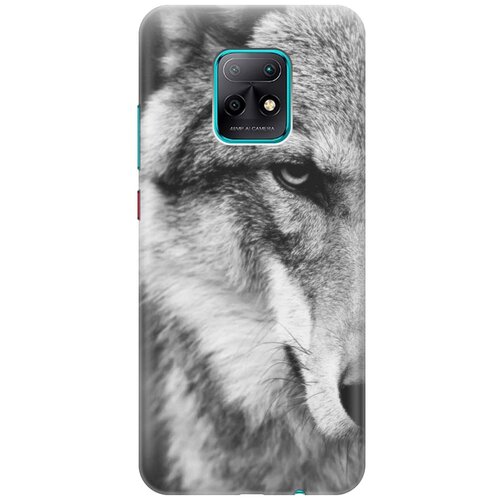 фото Cиликоновый чехол на xiaomi redmi 10x 5g / сяоми редми 10х 5г с принтом "спокойный волк" gosso