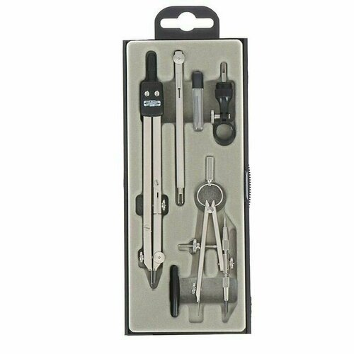 Готовальня Koh-I-Noor 6902 6 предметов профессиональная циркуль 140 мм в пластиковом футляре 5753₽