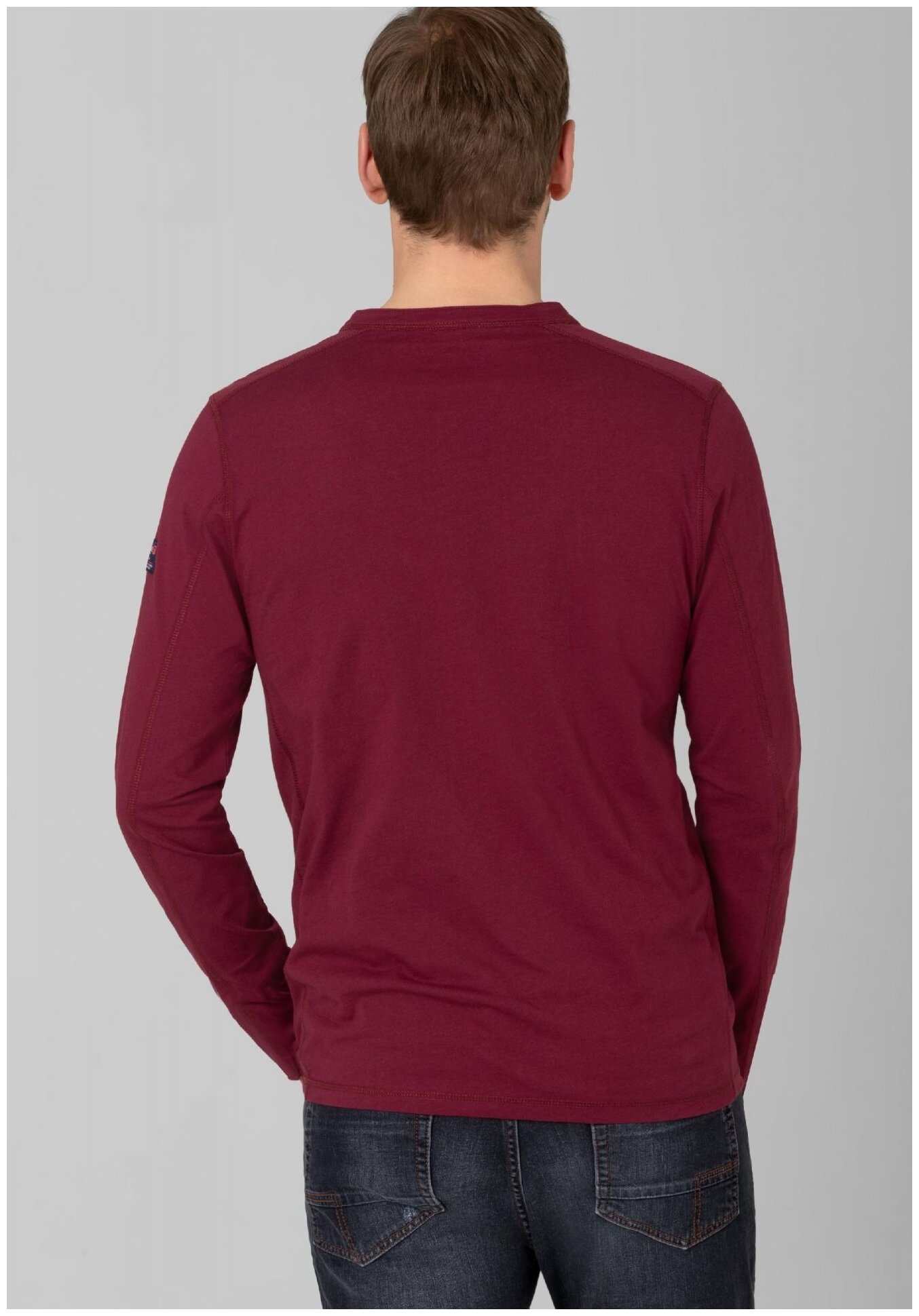 Timezone, рубашка мужская, цвет: бордовый, размер: XL - фотография № 2