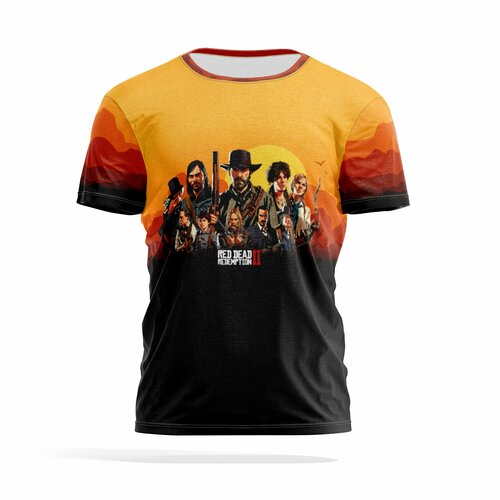 фото Футболка panin brand, размер m, коричневый, оранжевый