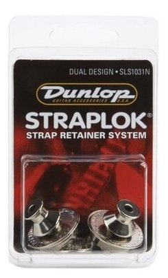 SLS1031N Straplok Dual Крепление ремня никелированное 2 Dunlop