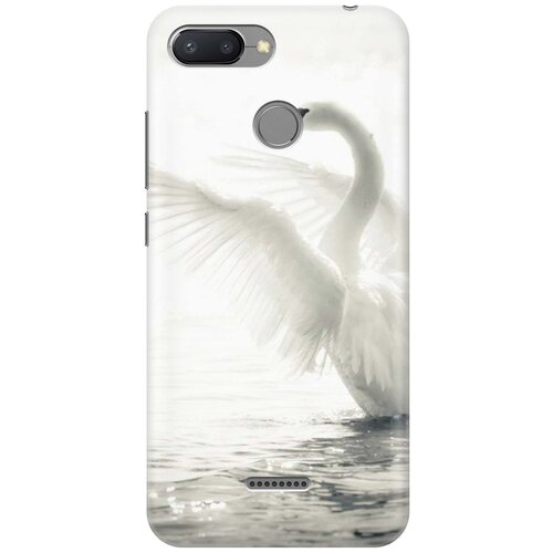 фото Gosso ультратонкий силиконовый чехол-накладка для xiaomi redmi 6 с принтом "лебедь"
