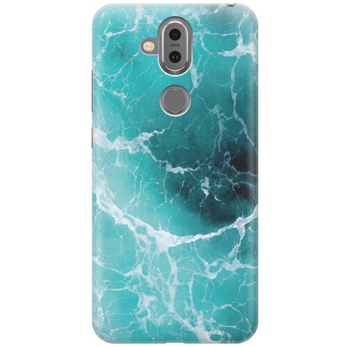 фото Cиликоновый чехол на nokia 8.1 / нокиа 8.1 с принтом "лазурный океан" gosso