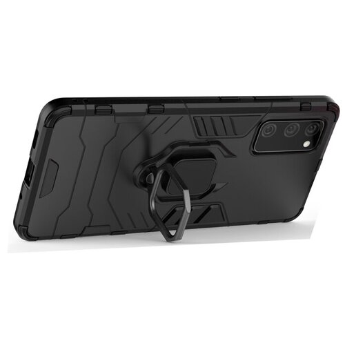 Противоударный чехол с кольцом Panther Case для Samsung Galaxy S20 FE черный