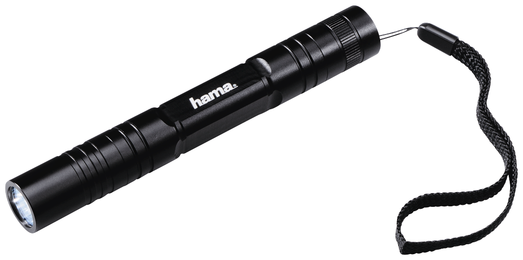 Ручной фонарь Hama R-147, черный, 100lm (00136231)