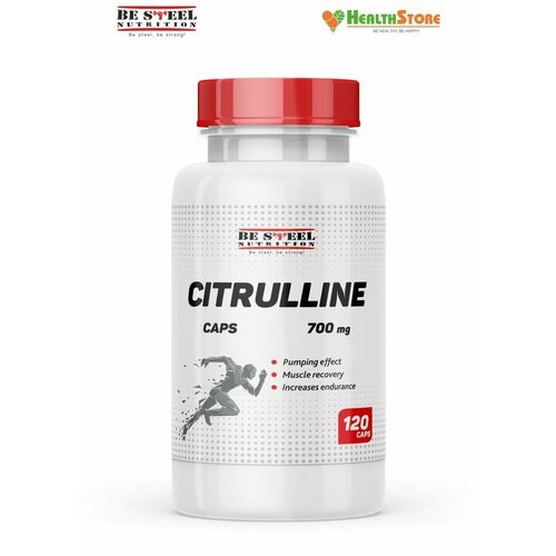 фото Цитруллин малат be steel nutrition citrulline caps 120 капсул