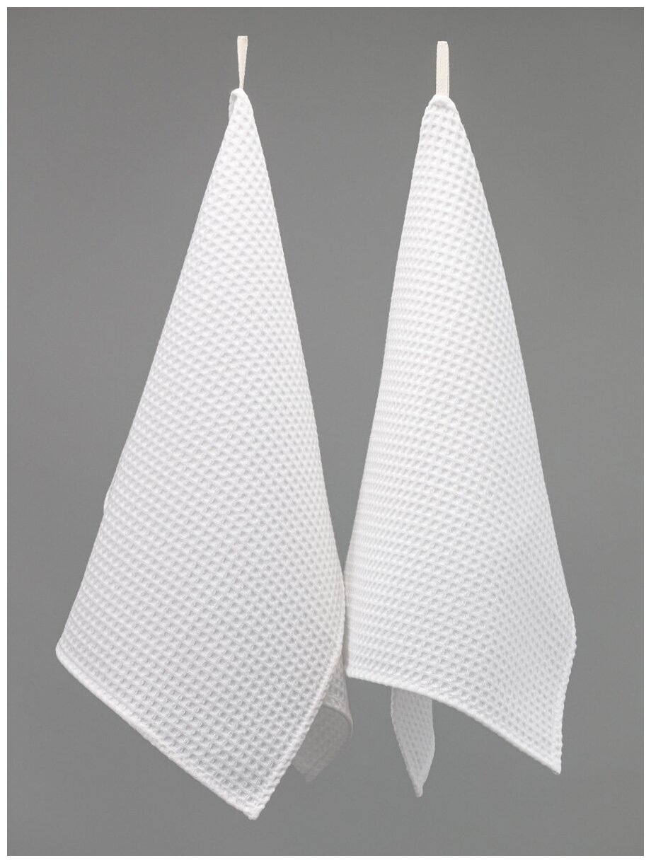 фото Набор из 2-х кухонных вафельных полотенец SealStore, 100% хлопок (40*60)