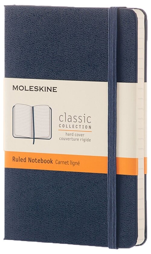 Блокнот Moleskine Classic Pocket 90x140, 96 листов 385231MM710B20, синий сапфир