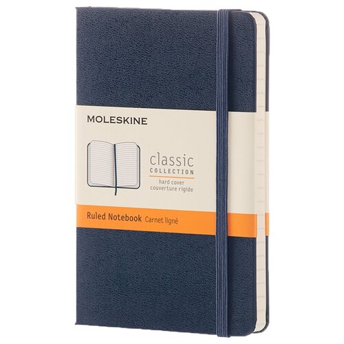 Блокнот Moleskine Classic Pocket 90х140, 96 листов MM710, синий сапфир
