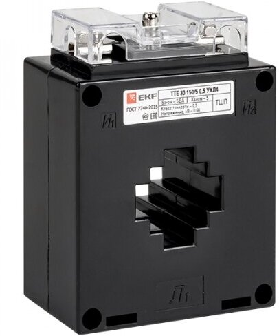 EKF PROxima Трансформатор тока ТТЕ-30-250/5А класс точности 0,5S, EKF, арт. tte-30-250-0.5S