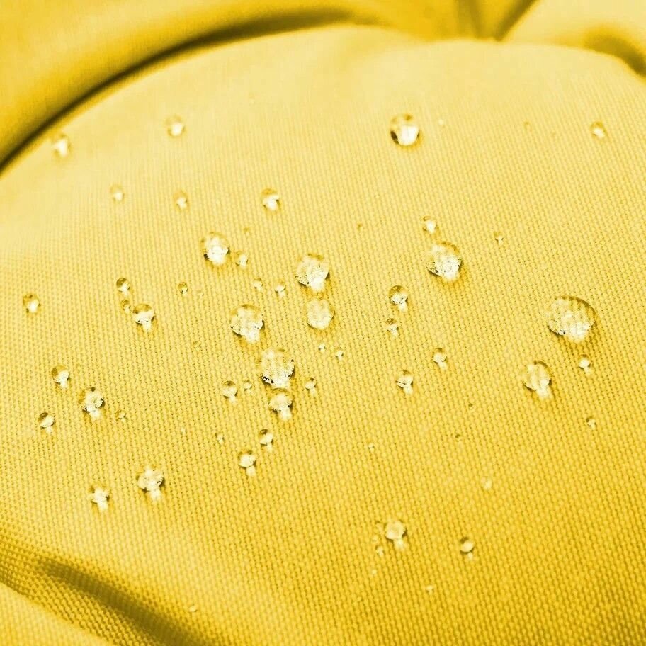 Круглая подушка для садовых качелей Билли, напольная сидушка 60D, желтая - фотография № 5