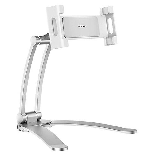 фото Универсальный держатель rock universal adjustable desktop holders phone/tablet stands серебро rph0877 sr