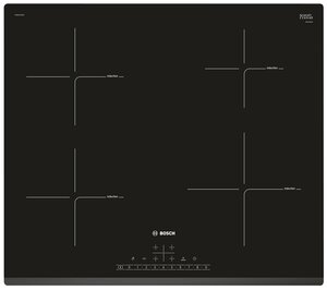 Индукционная варочная панель Bosch PIE631FB1E, цвет панели черный, цвет рамки черный