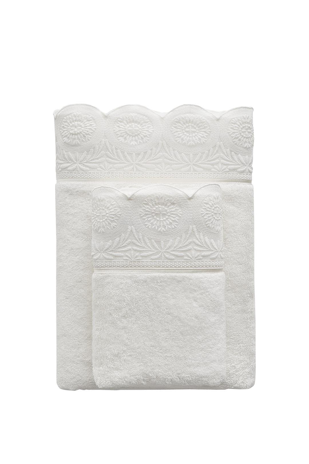 Soft cotton Полотенце Hosannah цвет: молочный (50х100 см)