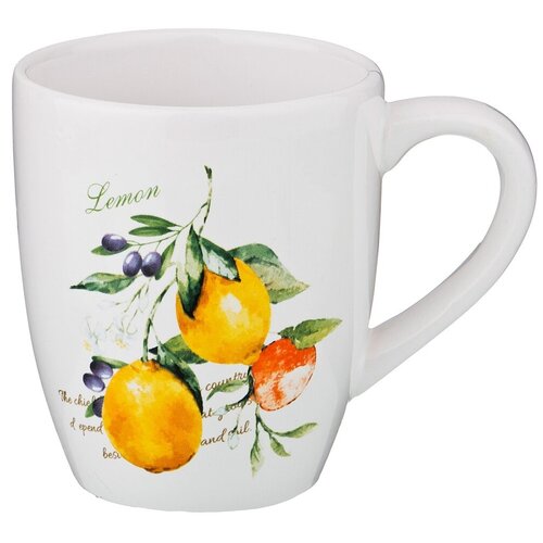 фото Lefard кружка итальянские лимоны 230-272 375 мл белая