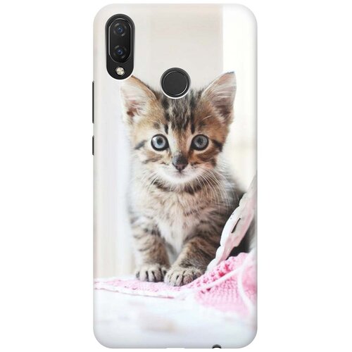 фото Cиликоновый чехол на huawei nova 3i / p smart plus / хуавей нова 3 ай / п смарт плюс с принтом "милый котенок" gosso