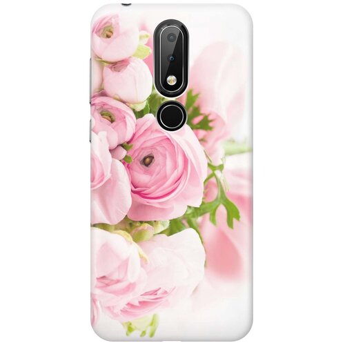 фото Cиликоновый чехол на nokia 6.1 plus / x6 (2018) / нокиа 6.1 плюс / х6 2018 с принтом "розовые розы" gosso