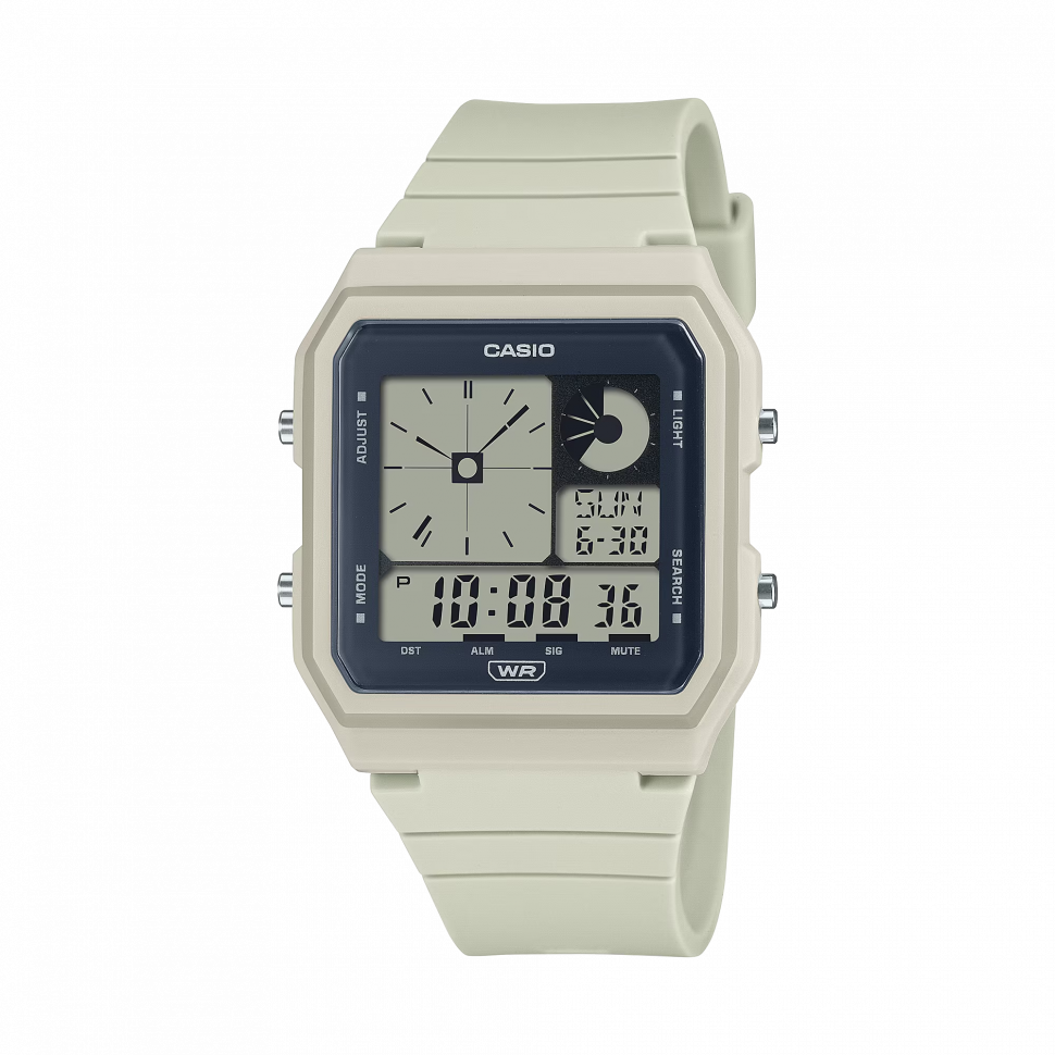 Наручные часы CASIO Collection Casio LF-20W-8A, белый, черный — купить в интернет-магазине по низкой цене на Яндекс Маркете