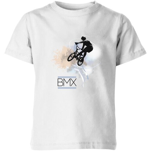 фото Детская футболка «bmx» (116, белый) us basic