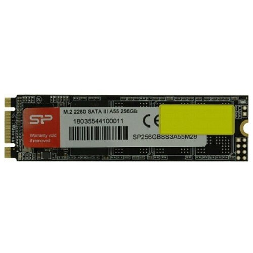 SSD M2 Silicon Power 256GB A55 SATA3 до 560500 Мбит с 3D TLC 22x80 мм 237500₽