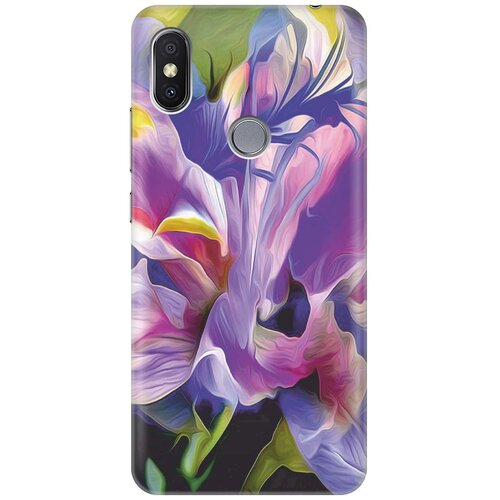 фото Gosso ультратонкий силиконовый чехол-накладка для xiaomi redmi s2 с принтом "цветочная абстракция"