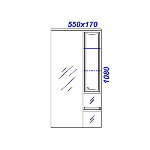 Зеркальный шкаф Aqwella - фото №8