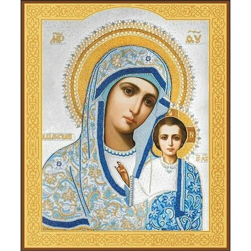 Икона Казанской Божией Матери на дереве