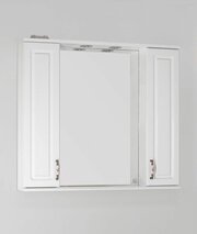 Зеркальный шкаф Style Line Олеандр-2 900/С Белый