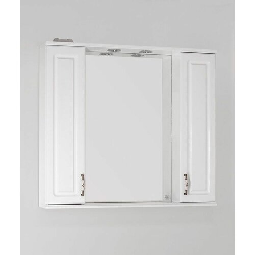 Зеркальный шкаф Style Line Олеандр-2 900/С Белый