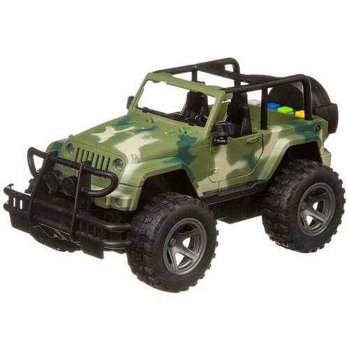 Внедорожник WenYi Wrangler (WY391) 1:16, 23 см, зеленый камуфляж