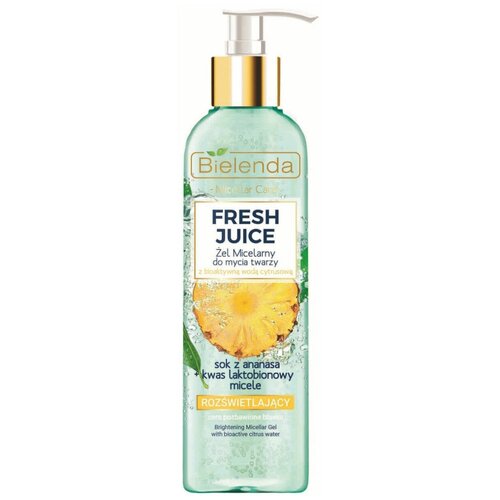 Bielenda мицеллярный гель для умывания осветляющий Ананас Fresh Juice, 100 мл, 190 г