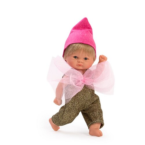 фото Asi кукла-пупс - 20 см (в золотом комбинезоне с розовым бантом и колпаке)