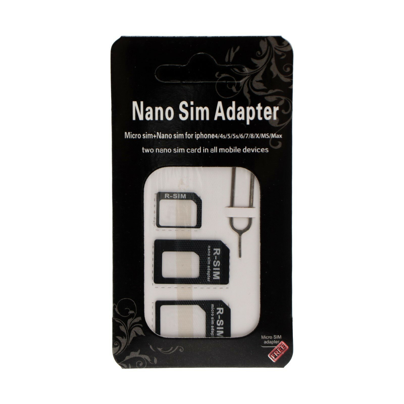 Адаптер NanoSIM/MicroSIM/SIM 3в1