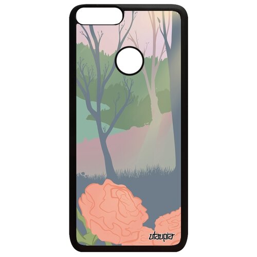 фото Чехол для телефона huawei p smart 2018, "лесные розы" природа лес utaupia