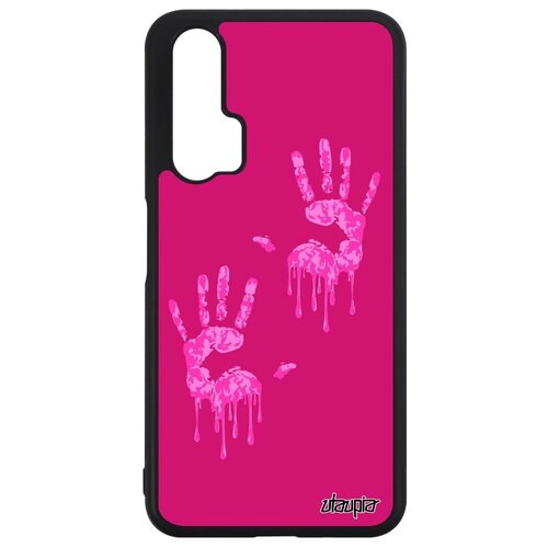 фото Чехол на мобильный nova 5t, "отпечаток ладони" радуга arm utaupia