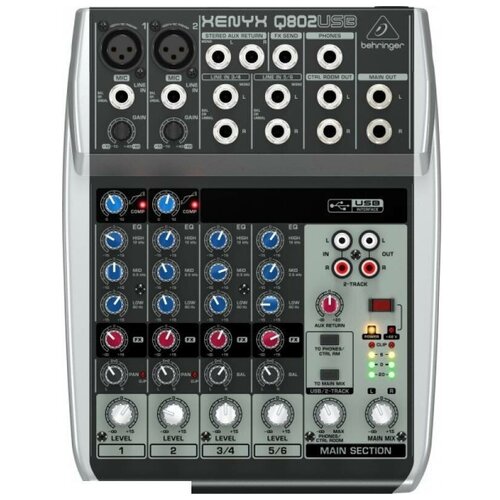 фото Микшерный пульт универсальный behringer xenyx q802usb