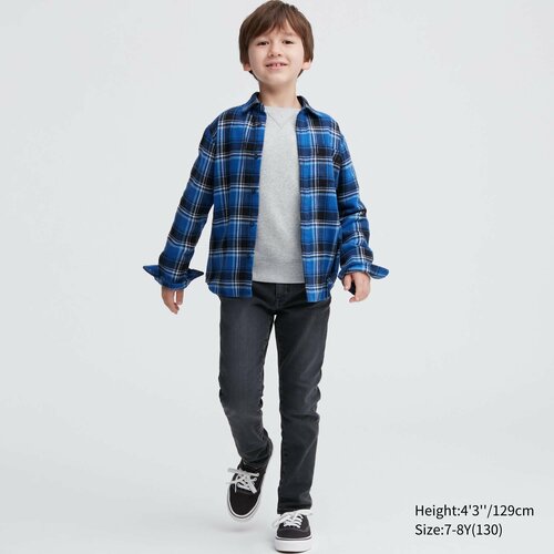 Джинсы Uniqlo, размер 3-4Y(110), серый