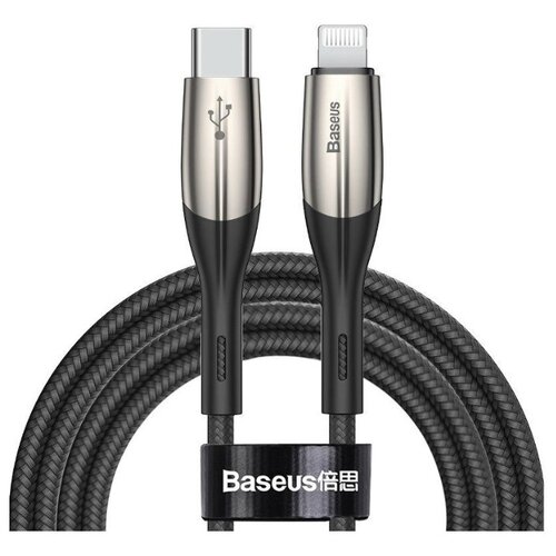 Кабель Baseus Horizontal USB-C - Lightning (CATLSP), 2 м, 1 шт., черный