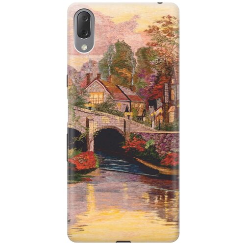 фото Re:paчехол - накладка artcolor для sony xperia l3 с принтом "вид на живописный мост"