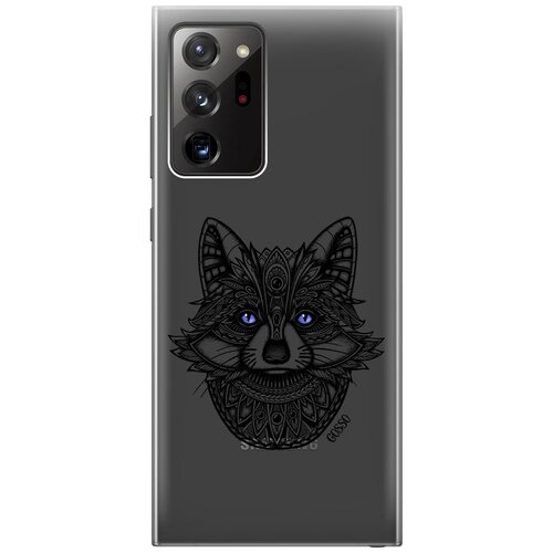Ультратонкий силиконовый чехол-накладка Transparent для Samsung Galaxy Note 20 Ultra с 3D принтом Grand Raccoon ультратонкий силиконовый чехол накладка transparent для samsung galaxy s10e с 3d принтом grand raccoon