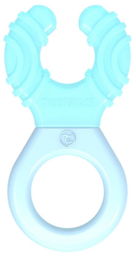 Охлаждающий прорезыватель Twistshake (Teether Cooler). Пастельный синий (Pastel Blue). Возраст 2+m