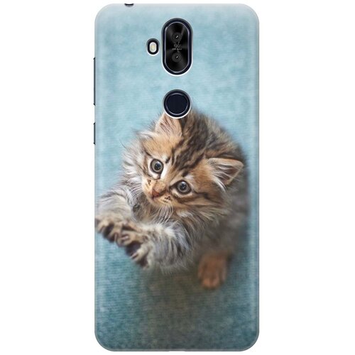 фото Re:pa накладка transparent для asus zenfone 5q / 5 lite zc600kl с принтом "котёнок на голубом"