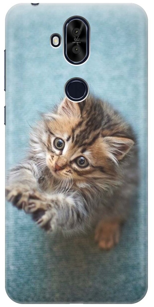 RE: PA Накладка Transparent для Asus Zenfone 5Q / 5 Lite ZC600KL с принтом "Котёнок на голубом"