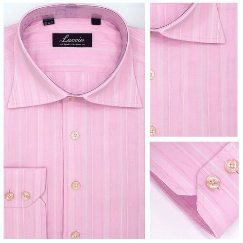 Рубашка , размер 39, розовый