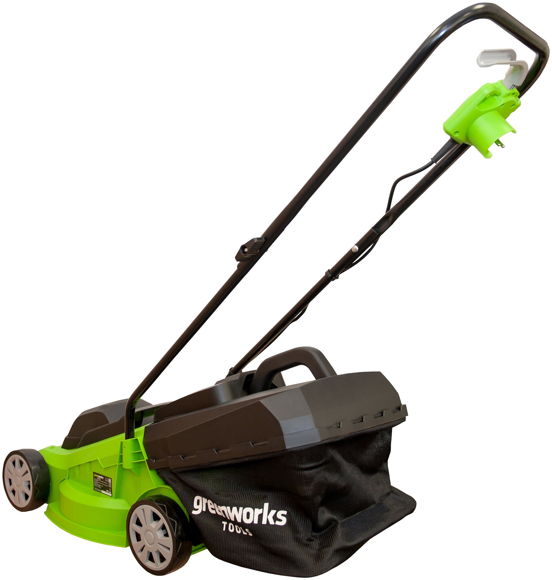 Электрическая газонокосилка Greenworks GLM1232 1200 Вт 33