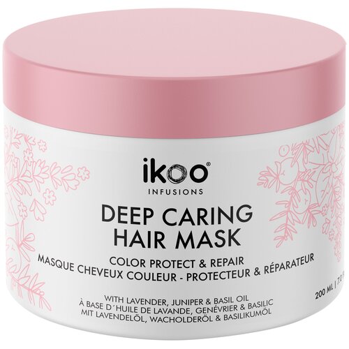 фото Ikoo deep caring hair mask маска для волос защита цвета и восстановление, 200 мл