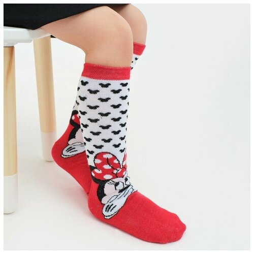 фото Носки kaftan размер s, белый, красный